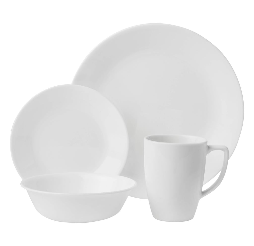 Livingware Winter Frost 16-Piece Dinnerware Set White