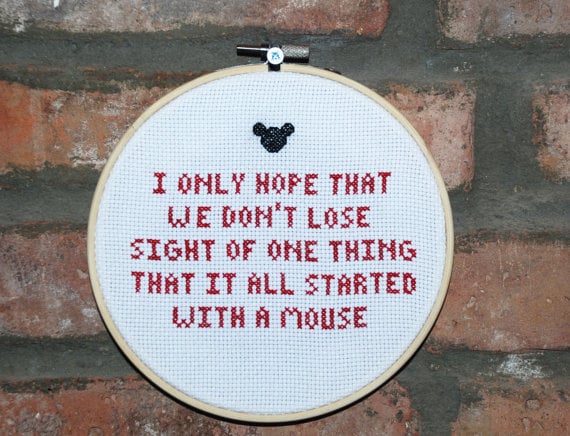 Walt Disney Embroidery Hoop