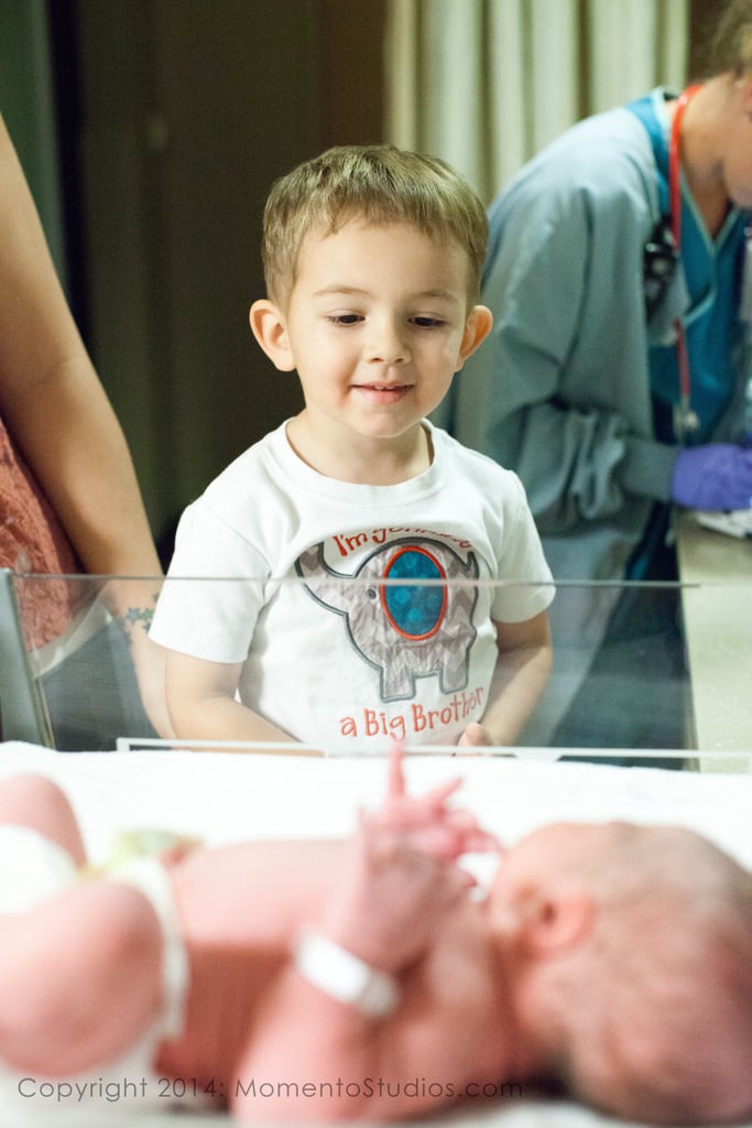 Older Siblings Meeting New Babies POPSUGAR Family Photo 3