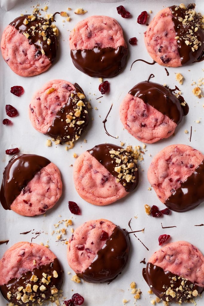 Chocolate-Dipped Cranberry Cookies