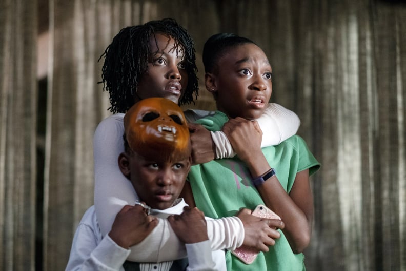 US, CW from bottom left: Evan Alex, Lupita Nyong'o, Shahadi Wright Joseph, 2019. ph: Claudette Barius /  Universal / courtesy Everett Collection