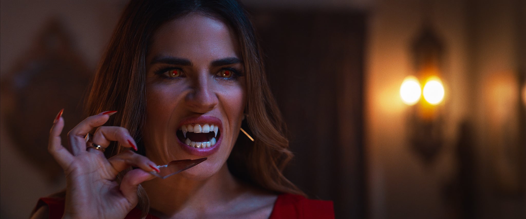 Karla Souza as Audrey in Netflix's Day Shift.