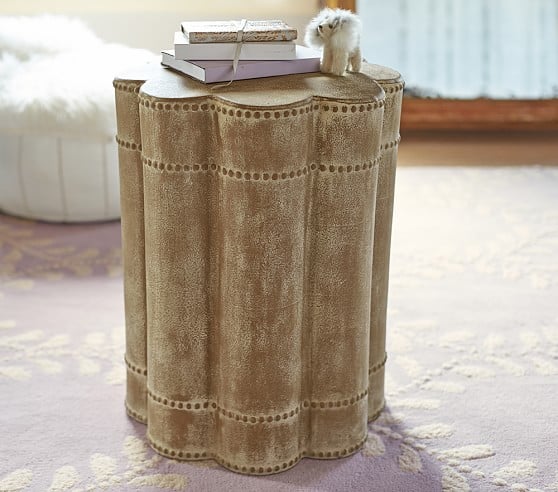 This beaded side table is a perfect companion to the rocker.
