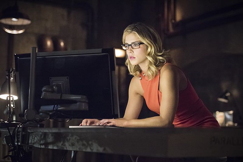 Emily Bett Rickards is back as Felicity Smoak!