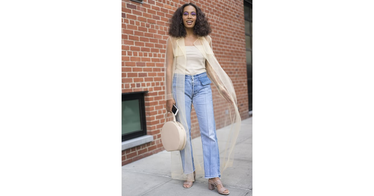 A Sleeveless Sheer Layer Will Take a Simple Look to the Next Level