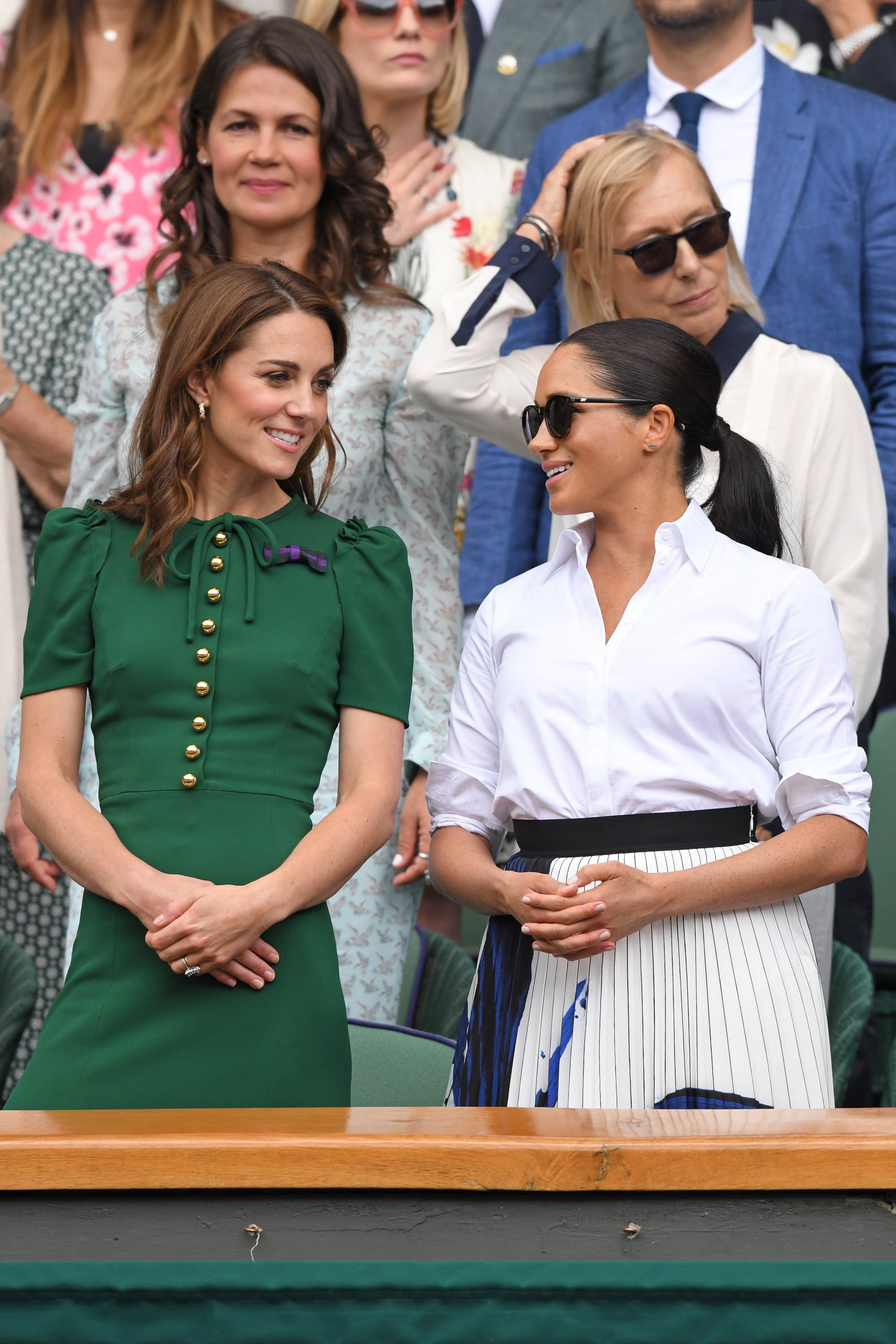 Kate Middleton Green Dress at Wimbledon 2019 | POPSUGAR Fashion