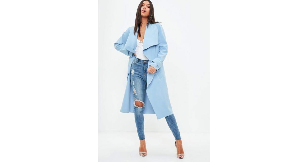 light blue duster cardigan