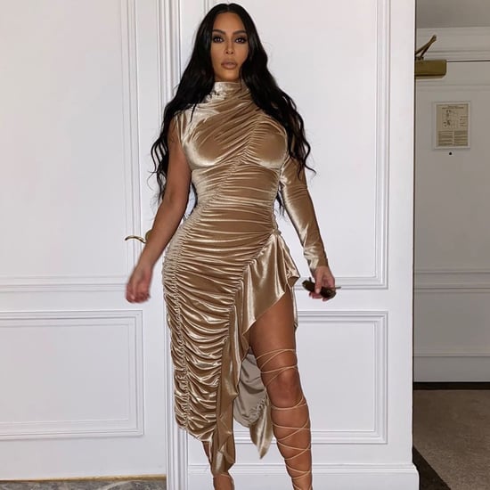 Kim Kardashian Lace-Up Heels on Instagram