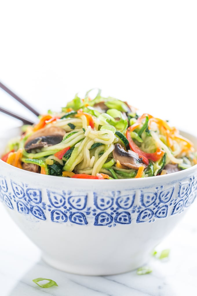 Zucchini Noodle Veggie Lo Mein