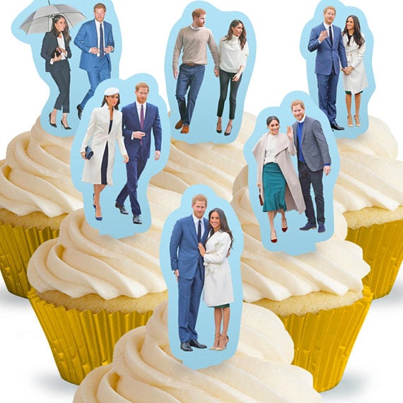 Prince Harry Meghan Markle Royal Wedding Stand Up Edible Cake Toppers