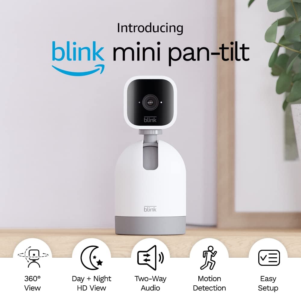 Indoor Security Camera: Blink Mini Pan-Tilt Camera