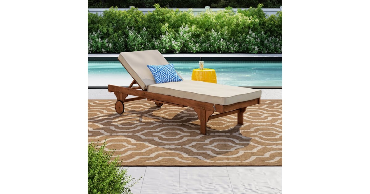 Sol 72 Outdoor Alvah Reclining Chaise Lounge With Cushion  The Most
