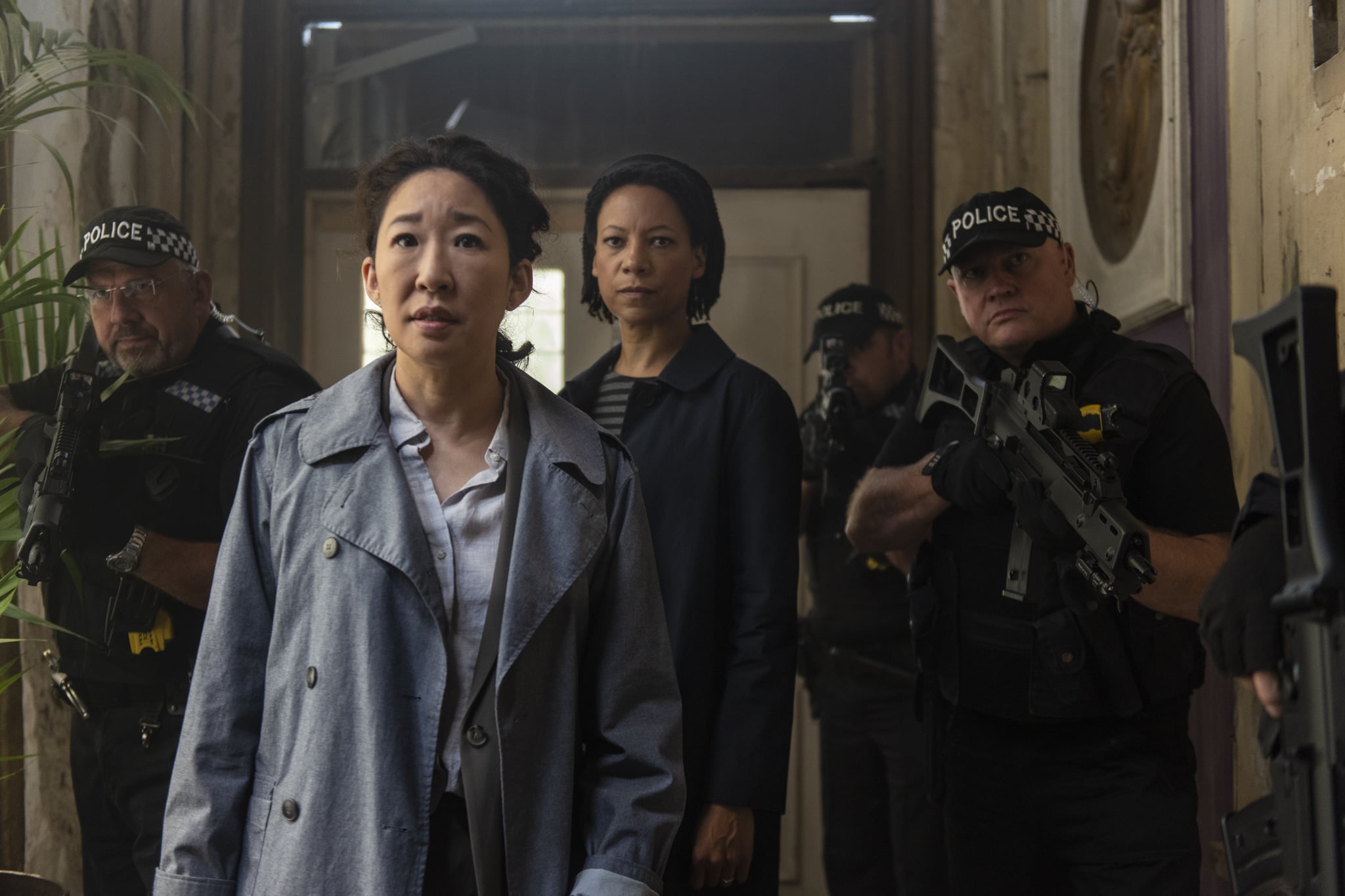 Sandra Oh as Eve Polastri, Nina Sosanya as Jess - Killing Eve _ Season 2, Episode 3 - Photo Credit: Parisa Taghizadeh/BBCAmerica