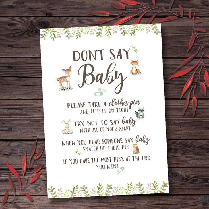 Printable "Don't Say Baby" Game | 30 Printable Baby-Shower Games ...