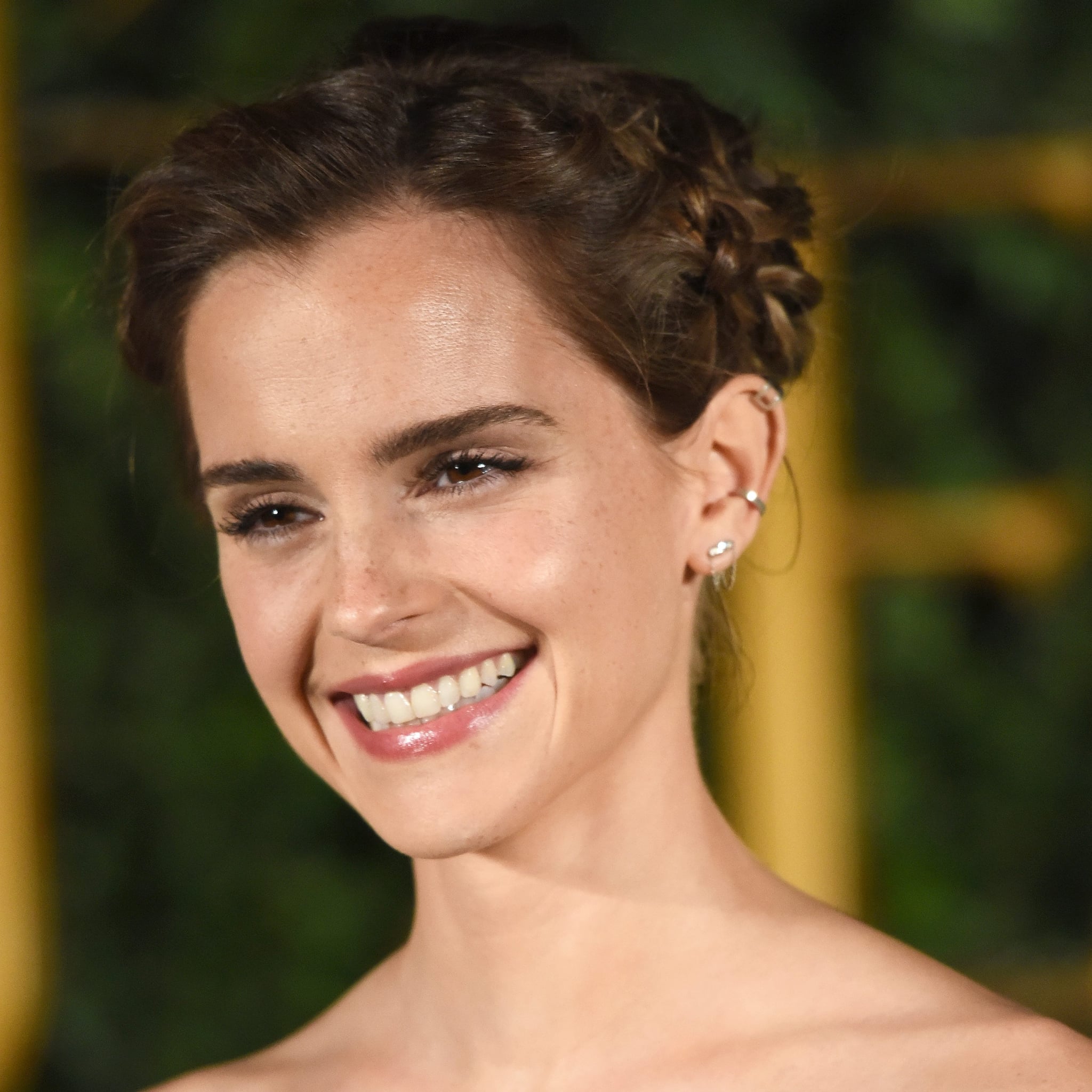 Emma Watson S Rose Crown Braid February 17 Popsugar Beauty