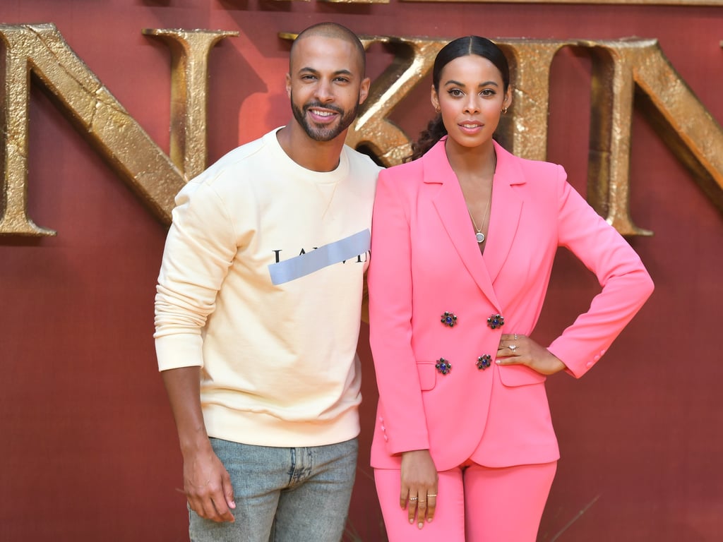 Pictured: Marvin Humes and Rochelle Humes at The Lion King premiere in London.