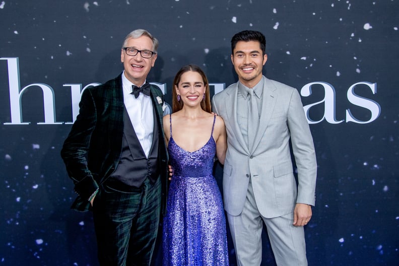 Paul Feig, Emilia Clarke, and Henry Golding at the Last Christmas Premiere