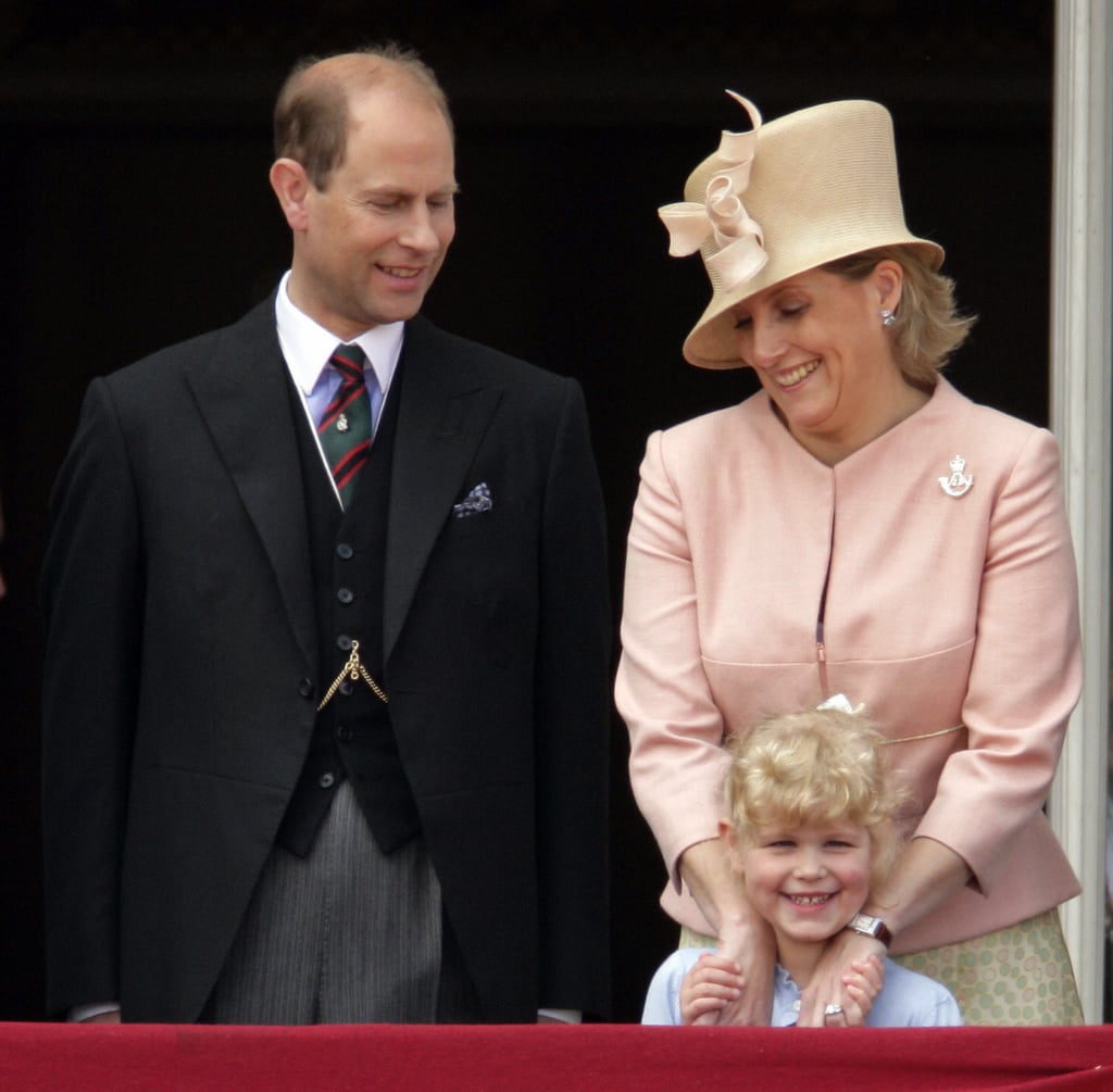 Pictured: Prince Edward, Sophie, Countess of Wessex, Lady Louise Windsor.