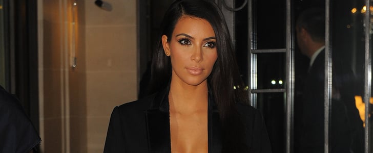 Kim Kardashian's Black Blazer at Paris Fashion Week