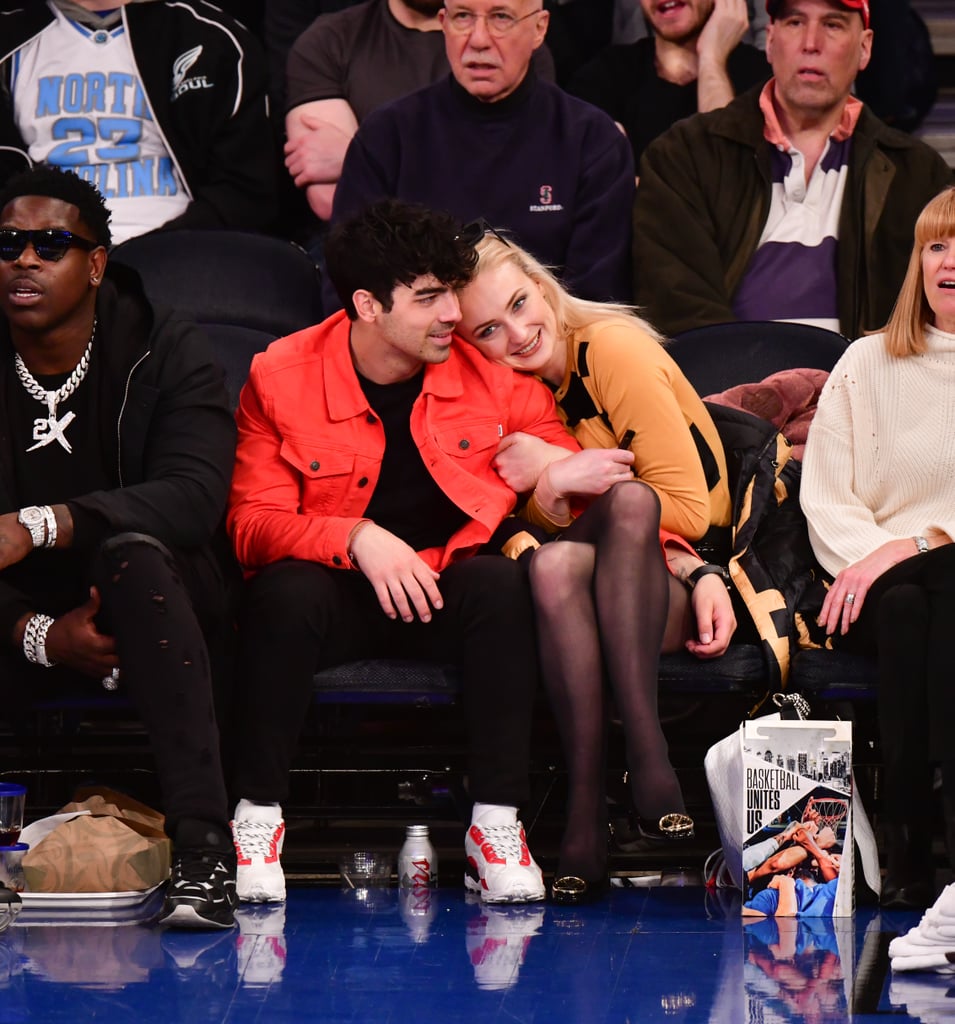 Joe Jonas and Sophie Turner at Basketball Game March 2019