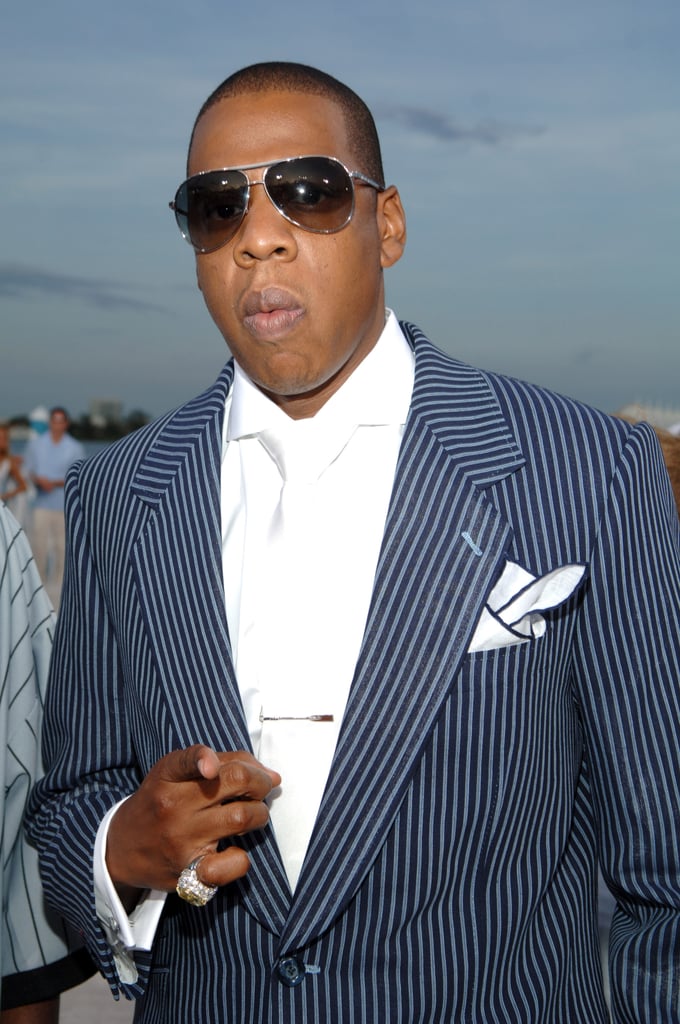 Jay Z Showed Up in a Striped Suit