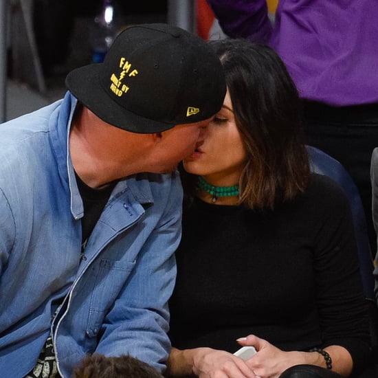 Channing Tatum and Jenna Dewan Kiss at Lakers Game 2015