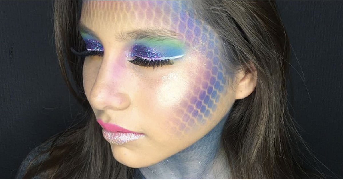3. Mermaid Inspired Makeup Look for Blue Hair - wide 3