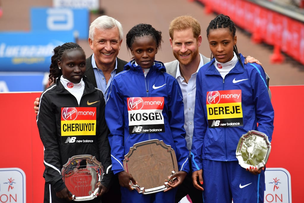 Prince Harry at the London Marathon Pictures April 2019