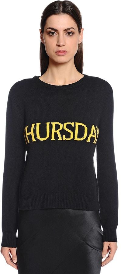 Alberta Ferretti Thursday Slim Wool & Cashmere Sweater