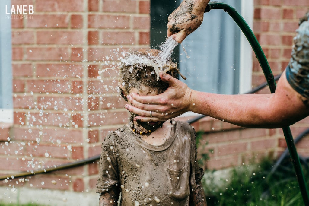 Mud Fight Maternity Shoot
