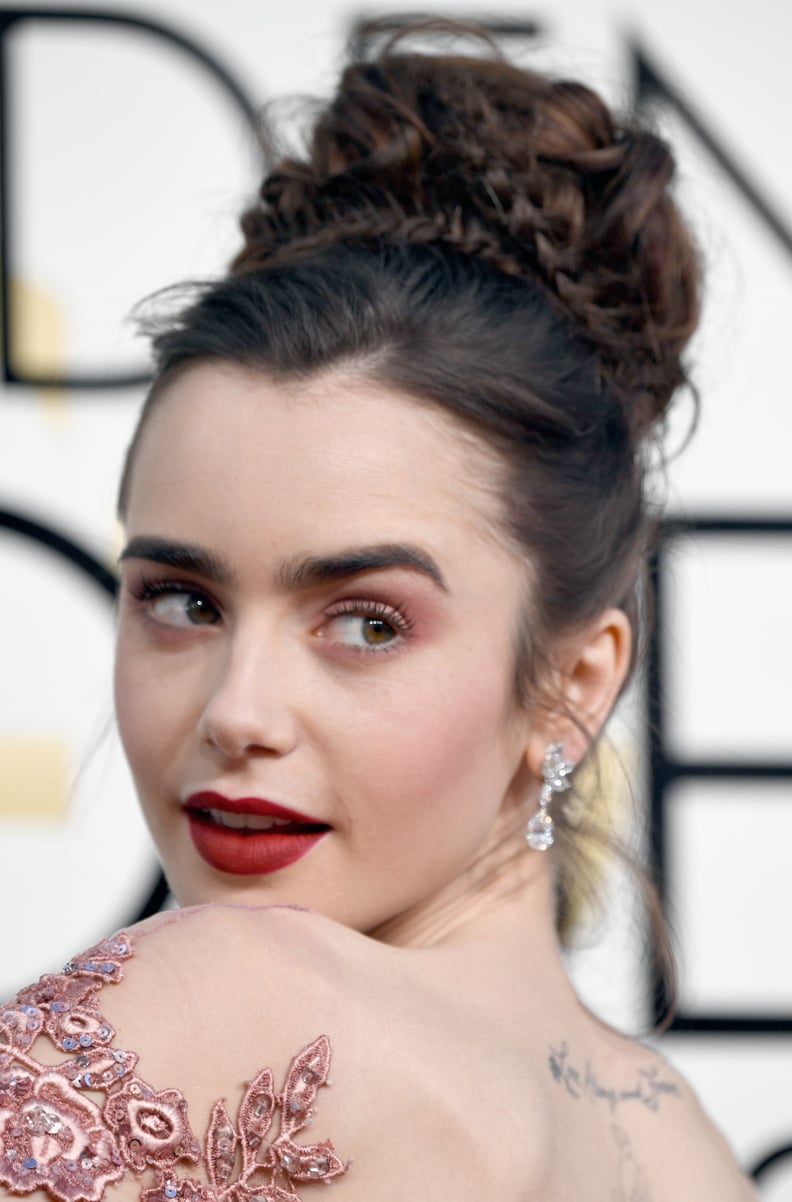 Lily Collins Went With Vintage Jewels