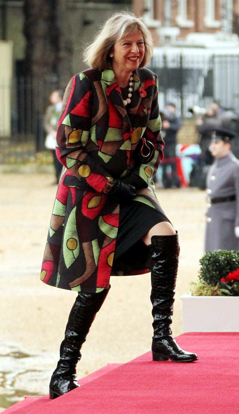 Theresa may winter coat on sale