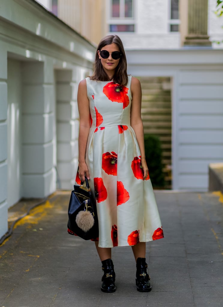 A pretty poppy-print dress