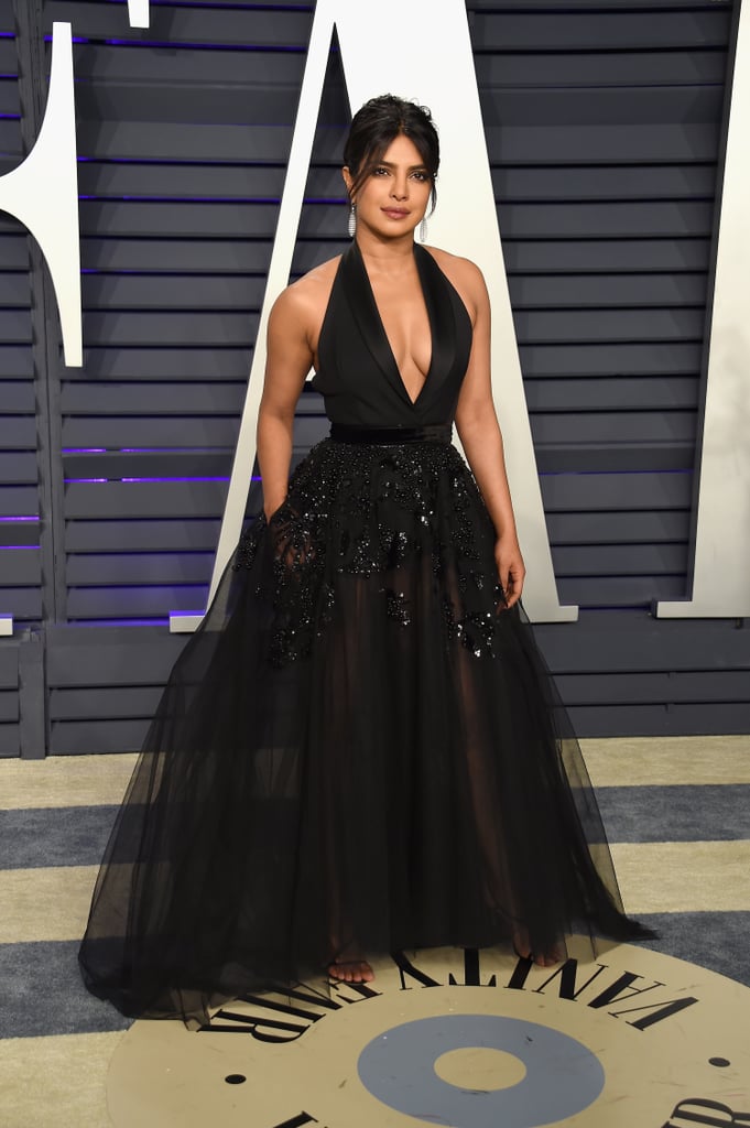 Priyanka Chopra Elie Saab Dress at Vanity Fair Oscars Party