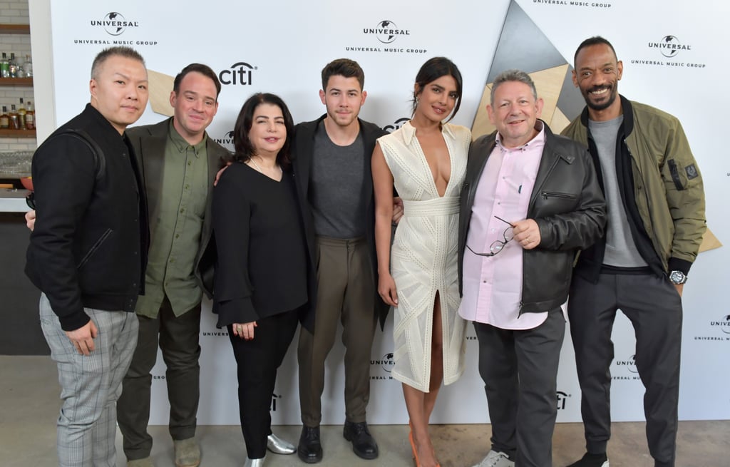 Priyanka Chopra's White Dress With Nick Jonas Feb. 2019