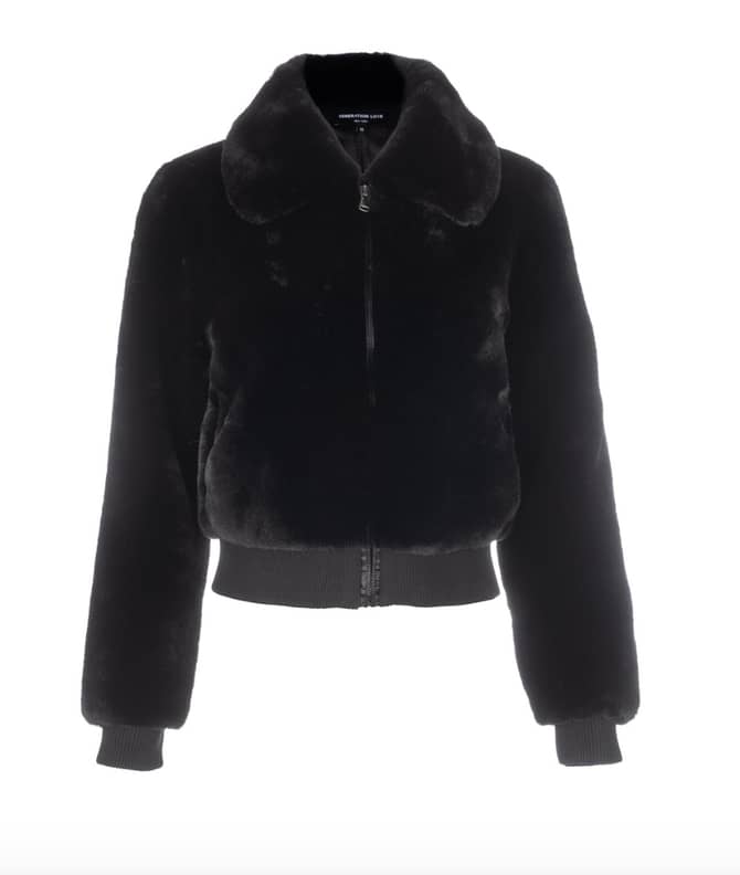 Libra fur bomber outlet