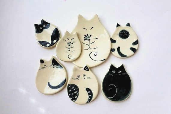 Cat Plate Ceramic Dish ($15+)