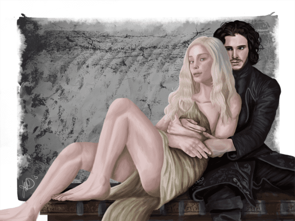 Jon Snow and Daenerys Fan Art