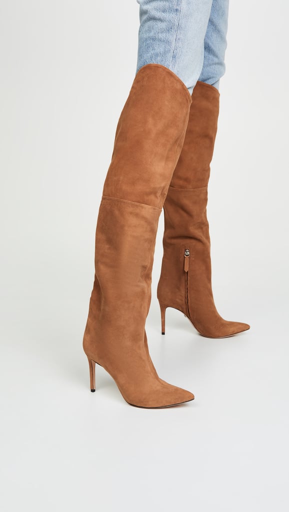 camel color over the knee boots