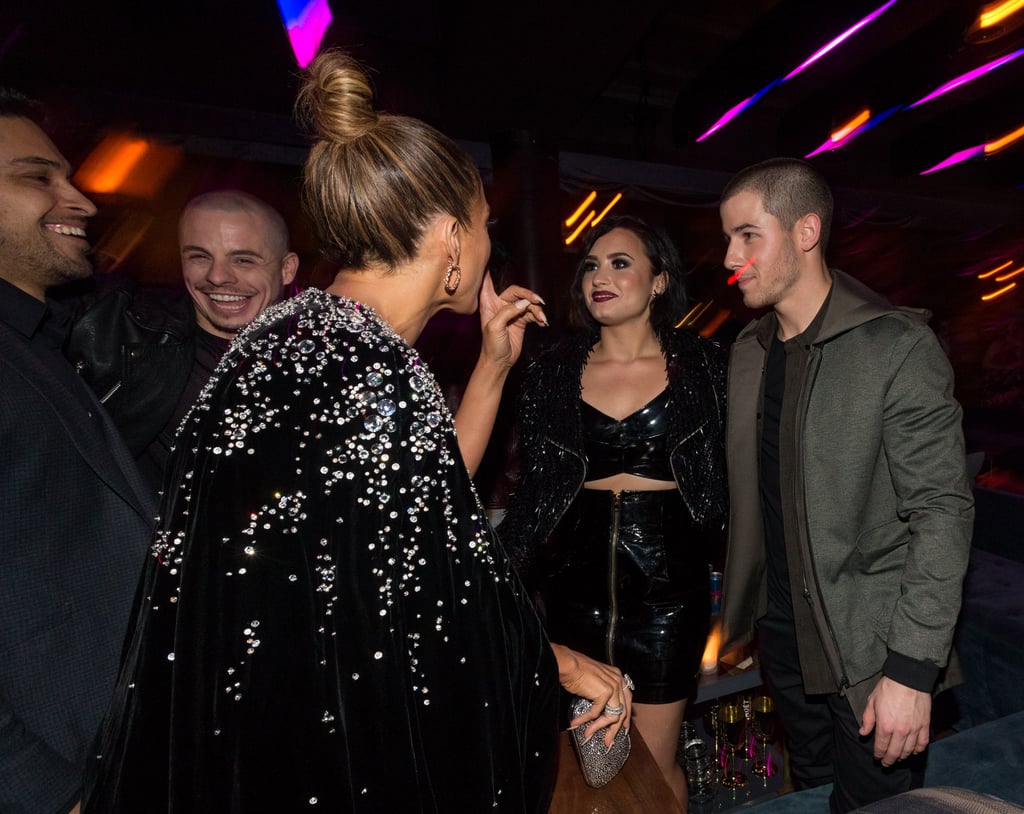 Jennifer Lopez and Casper Smart at the 2015 AMAs Afterparty