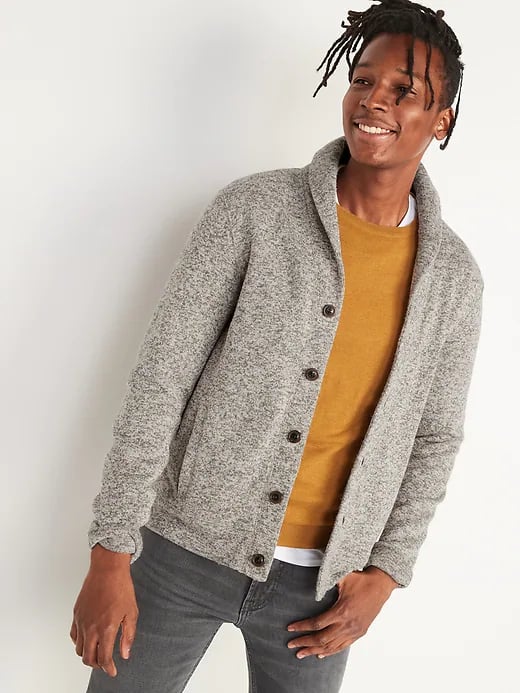 Old Navy Sweater-Fleece Button-Front Cardigan for Men