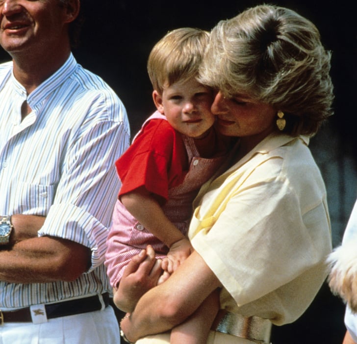 Pictures Of Princess Diana Being Affectionate With Sons Popsugar Family