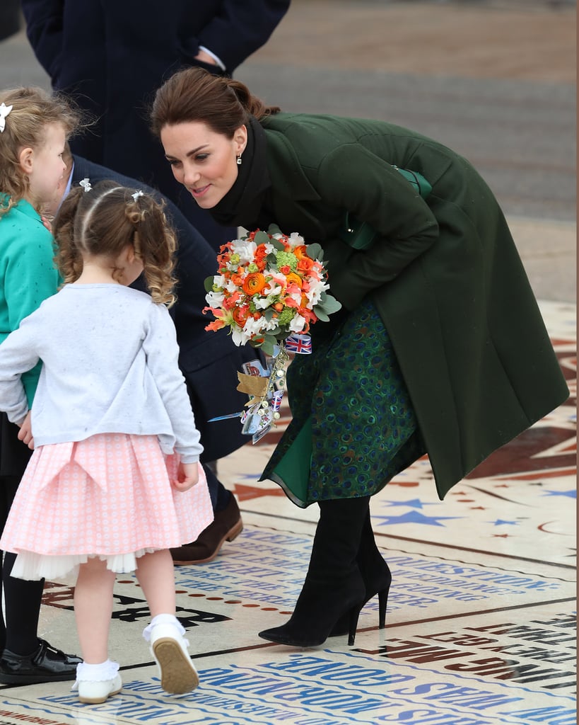 Kate Middleton Michael Kors Peacock Dress