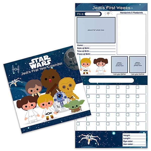 Star Wars Jedi's First Year Wall Calendar