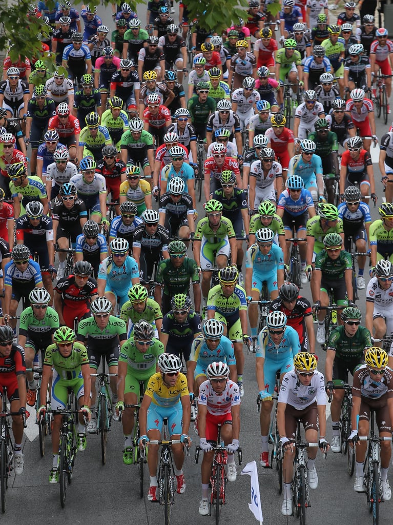 Athletes kicked off the 14th stage of the 2014 Tour de France in Grenoble, France.