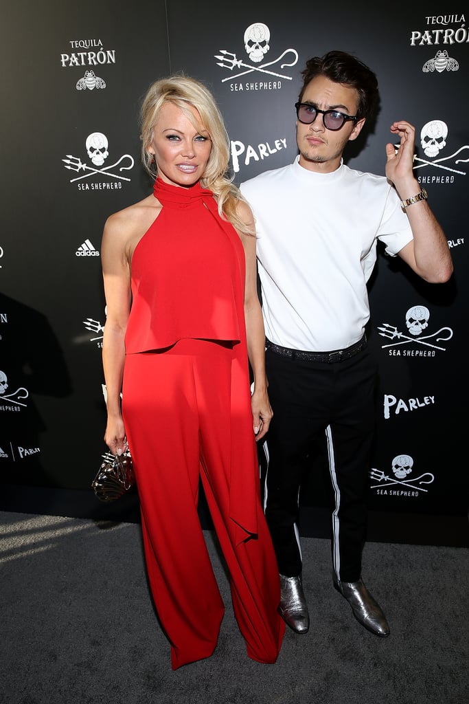 Pamela Anderson and Son at Sea Shepherd Charity Event 2017