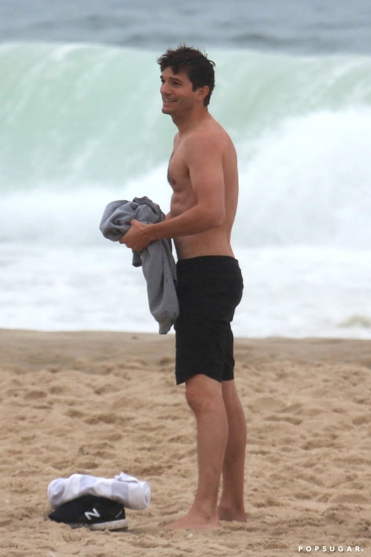 Ashton Kutcher Shirtless On The Beach In Brazil Oct 2017 Popsugar 3627