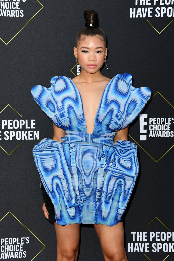 Storm Reid's Electric Blue Minidress By Iris Van Herpen