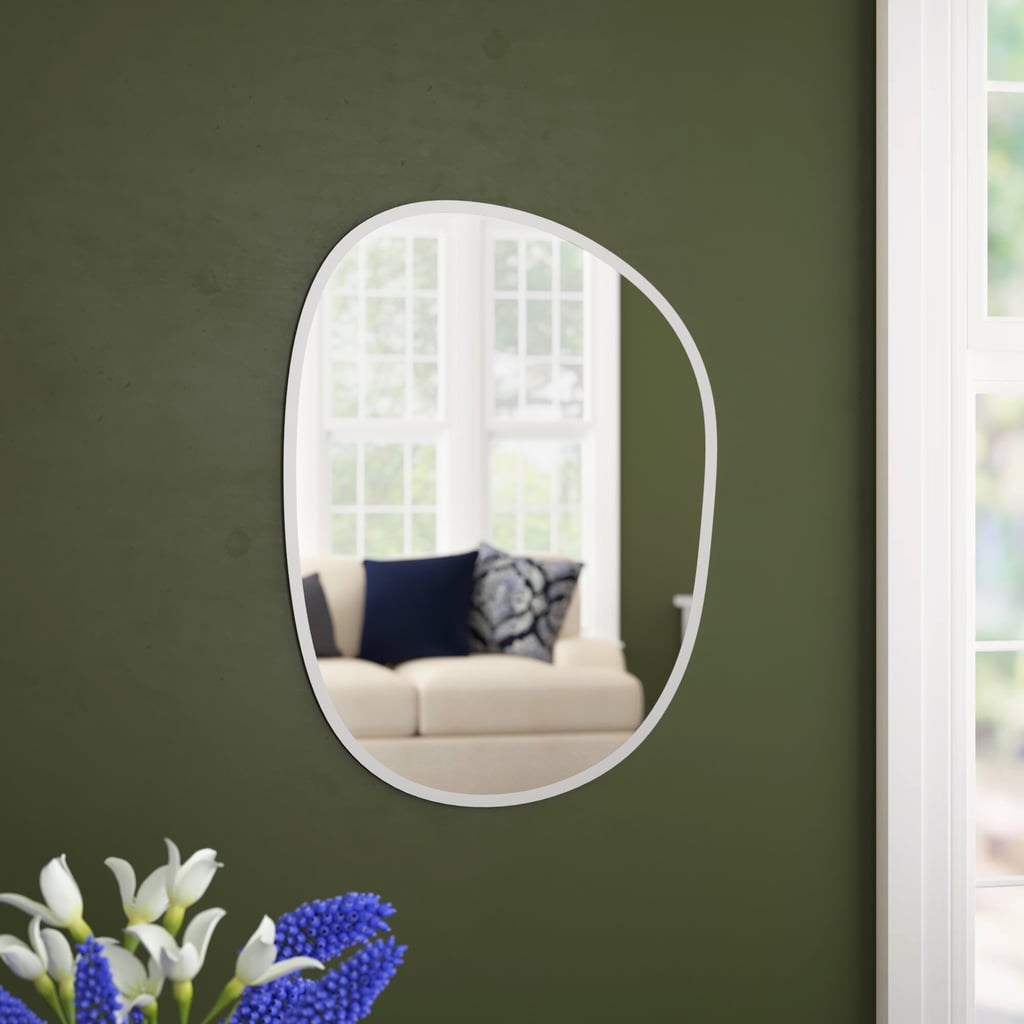 Wrought Studio Klaudia Frameless Asymmetrical Wall Mirror