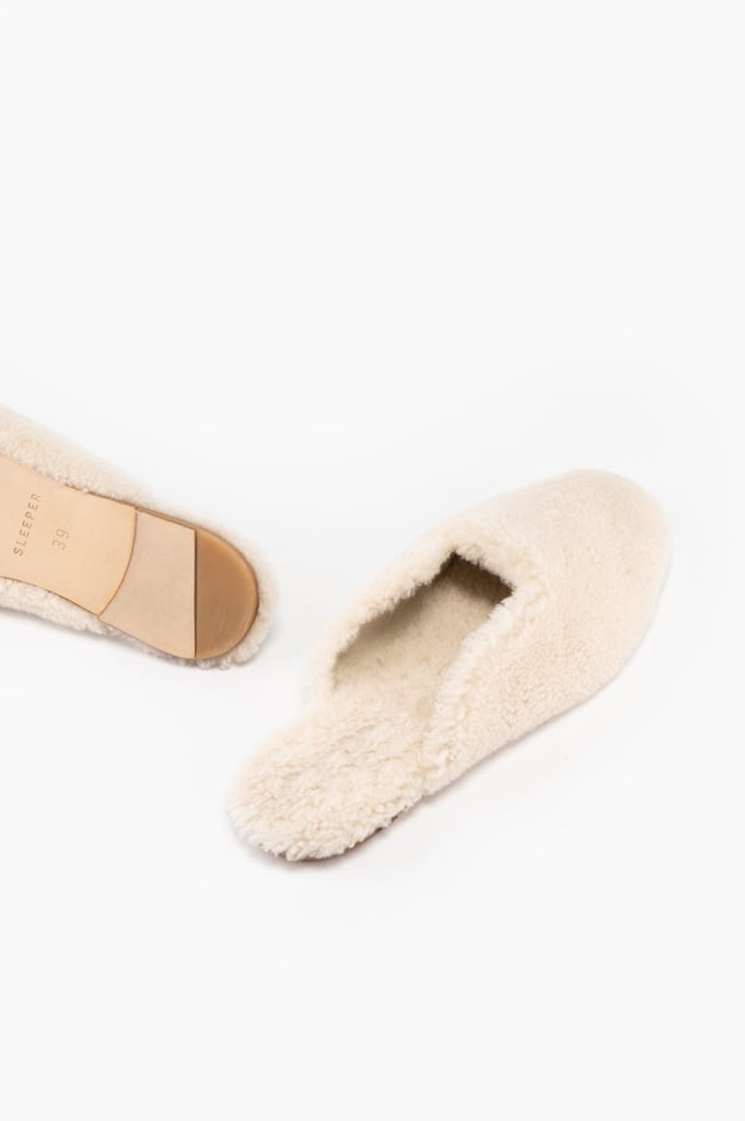 Sleeper Cream Shearling Slippers